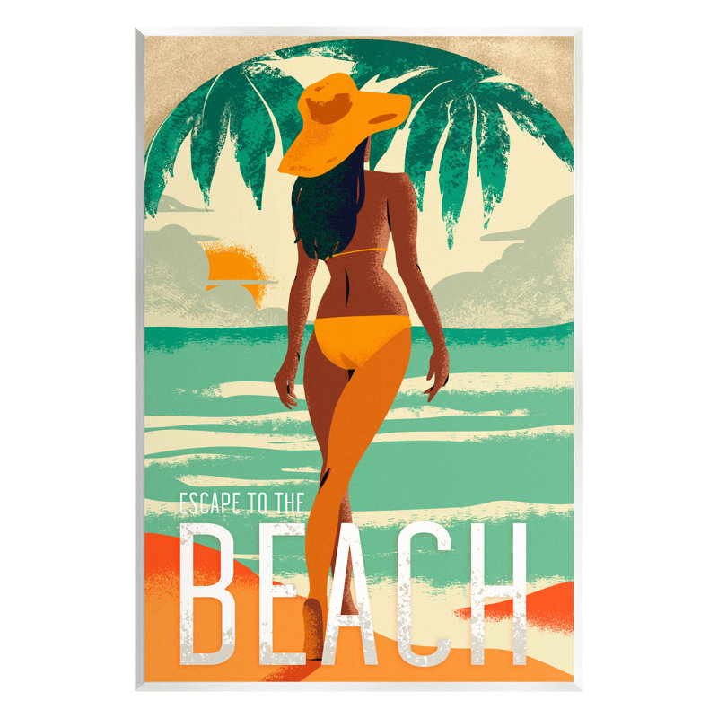 «Escape To Beach Holiday» par Ziwei Li, H 19 po x l 13 po x P 0,5 po