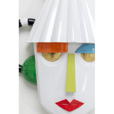 Wall Object Mesquerade White 37x41cm