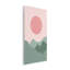 Soleil rose, montagnes vertes, art mural par Martina Pavlova-679922959