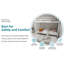 Heavy-Duty Sturdy Meta Twin Over Twin Bunk Bed/L/ Noise Reduced/ Safety Guardrail/No Box Spring Needed,White-1147091463