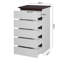 Commode haute pour chambre à coucher, commode moderne avec tiroirs, commode 5 tiroirs avec plateau