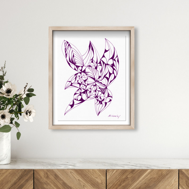 Manuel Roman - Starfish Print by Oliver Gal, 46.5"H x 31.5"W, Natural Oak Shadowbox