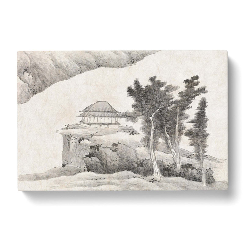 Pagoda by Gong Xian - Wrapped Canvas, 40cm H x 60cm W x 3cm D