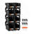 Plastic Stackable Storage Bins, 10.9 X 5.5 X 5.1 Inch (8 Pack), Plastic Containers For Organizing And Storage Bins For Closet, Garage, Small Parts, Office Supplies And Other Accessories, Black