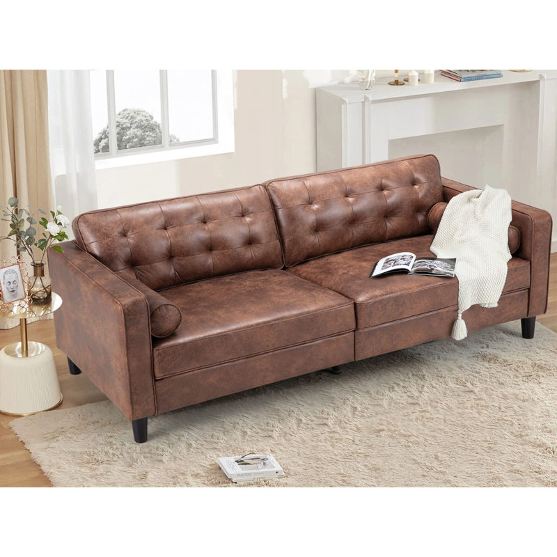 Carsdale 4 Seater Faux Leather Sofa