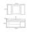 High-end minimalist style bathroom cabinet