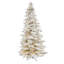 Sapin de Noël cachemire artificiel en flocons avec lumières DEL-1656585586