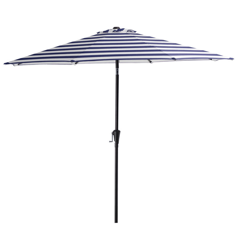 Parasol élevé Elev, Bleu / blanc, 11 pi