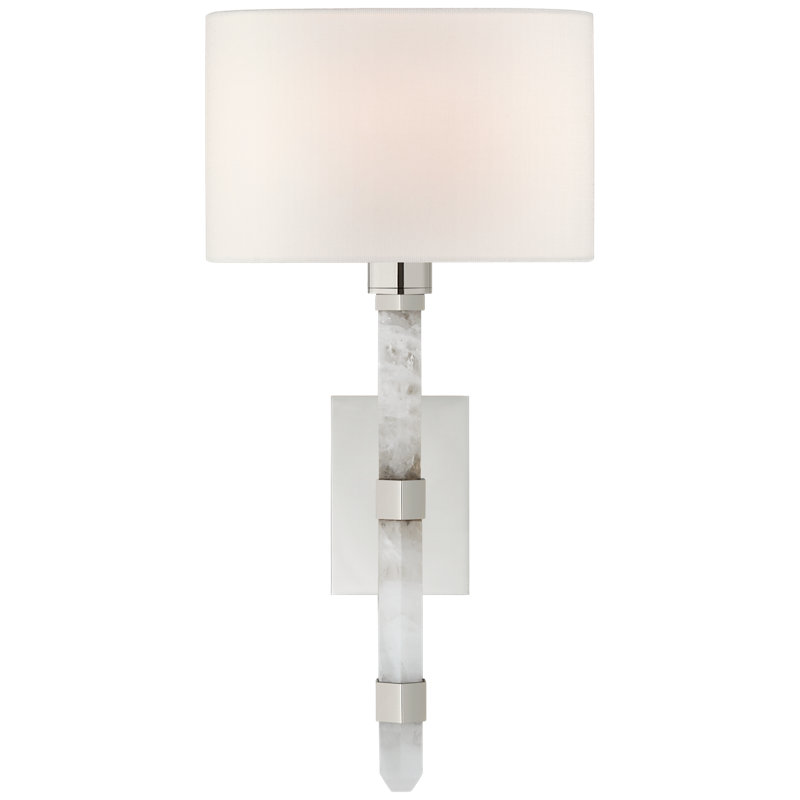 Suzanne Kasler Adaline Small Tail Sconce, Polished Nickel