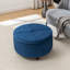 Repose-pieds rond avec rangement en velours Bula-943753750