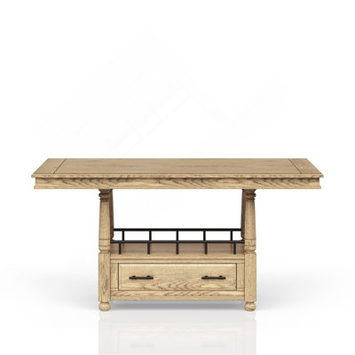 Table de comptoir - finition caramel