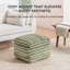 Pouf rembourré vert Maryann-117301718