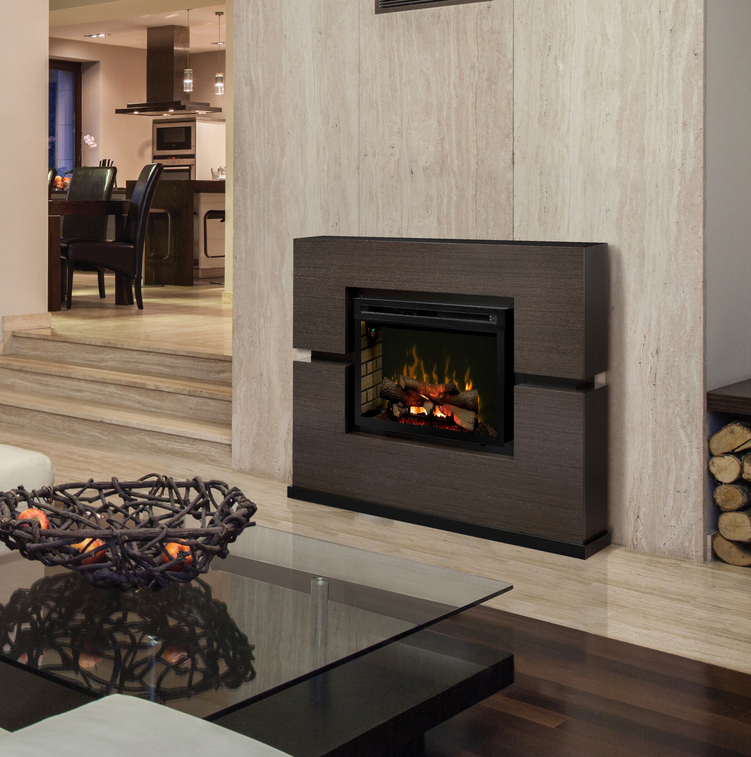 Dimplex Linwood 65.3'' W Electric Fireplace u0026 Reviews - Wayfair Canada