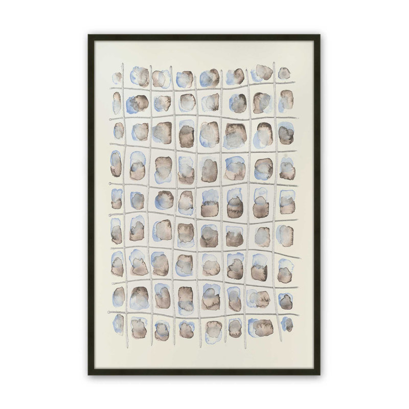 «Split Swatches I» par Michael Willett, reproduction d'art, Impression sur cadre ouvert sans papier mat, H 48 po x l 32 po