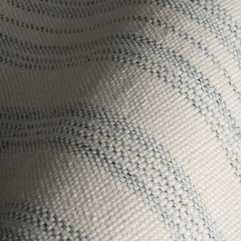 Nexel Striped Farmhouse Rug, Blue, Rectangle 2' x 3'