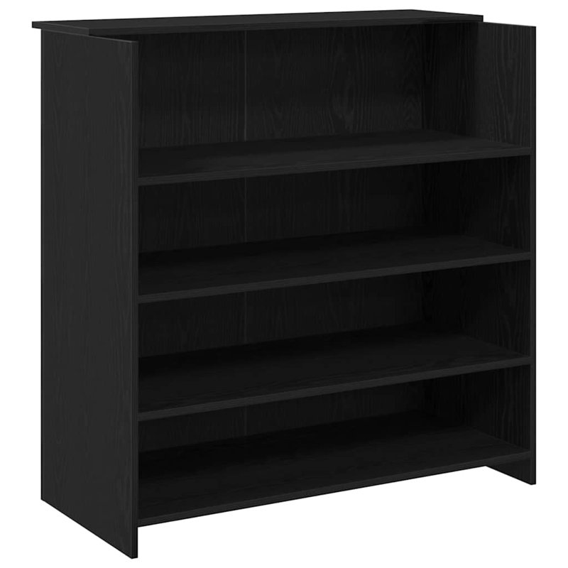 Azha Standing Desk, Black Oak