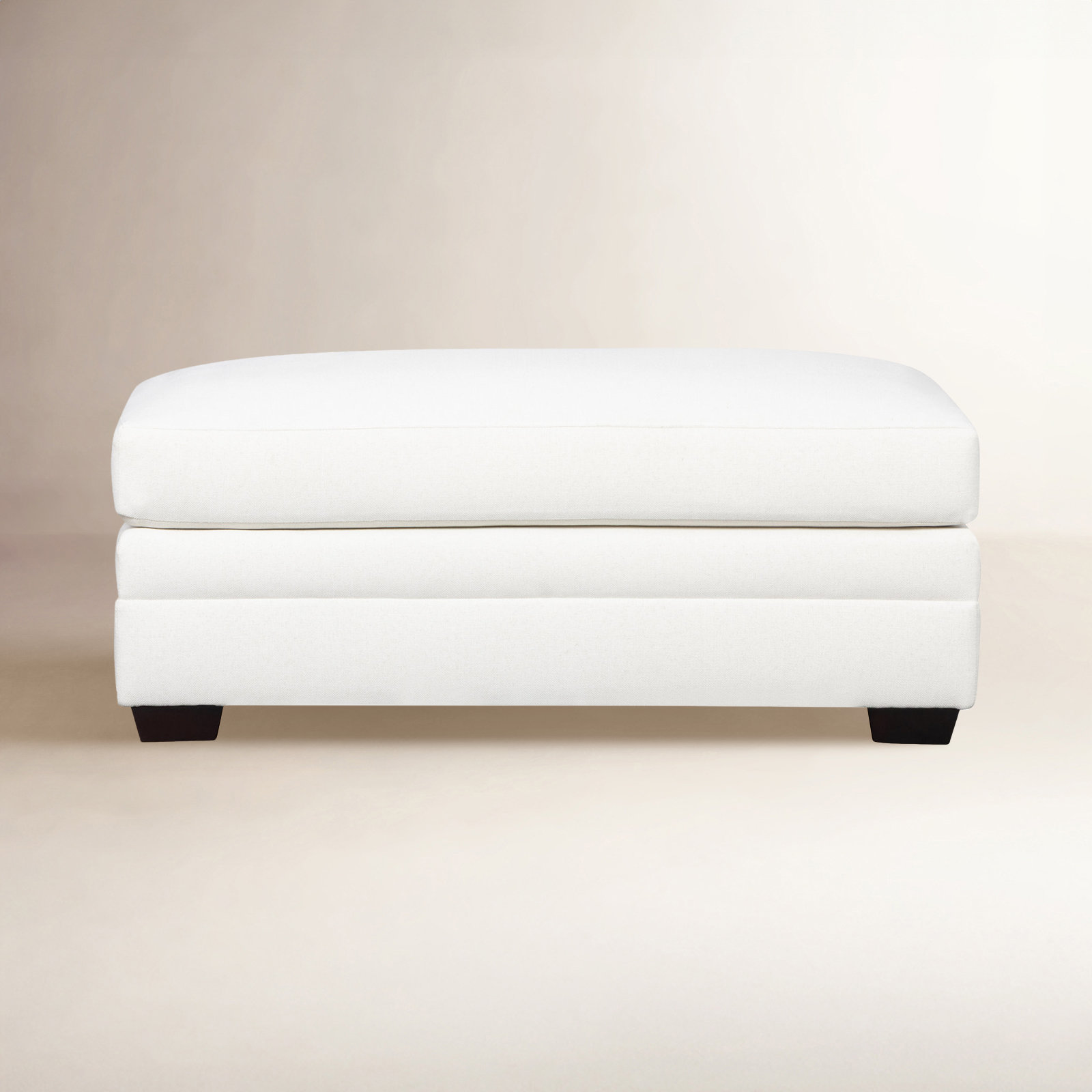 Edan Upholstered Ottoman, Macarena Beige