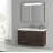 Letourneau 39.37'' Single Bathroom Vanity with Ceramic Top with Mirror-1870003145