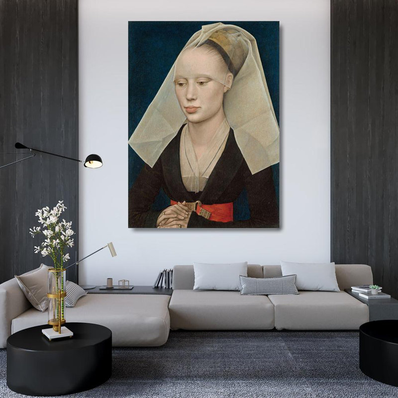 «Red Barrel Studio® van der Weyden, Rogier», reproduction d'art sur toile tendue sous le titre «Portrait of a Lady»