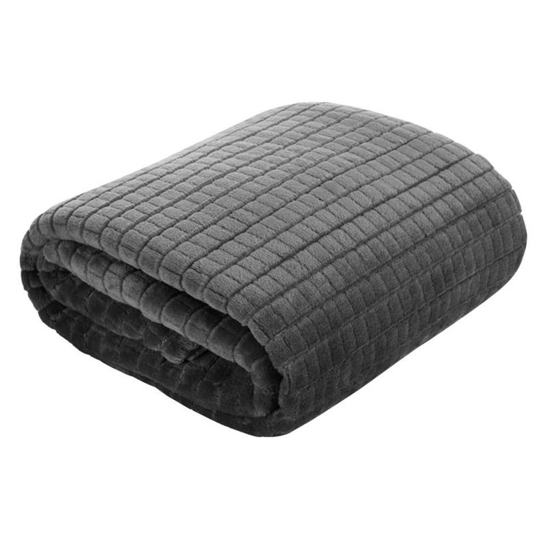 Inglewood Canora Grey Blanket, Grey, W200 x L220cm
