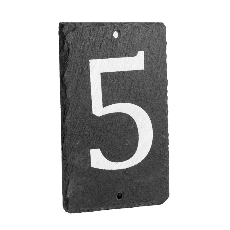 Nicola Spring - Slate House Sign - 9 x 14.5cm, 5