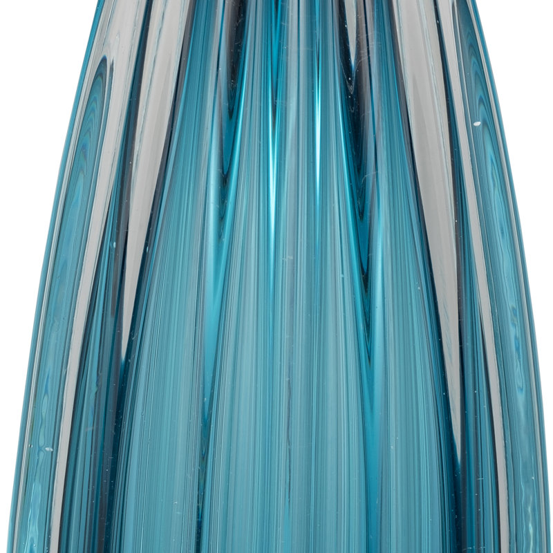 Minimalist Glass Teardrop Sculpture Object for Home Decor - Decorative Tabletop Figurine Statue Accent Ideal Decoration for Living Room or Entryway Table