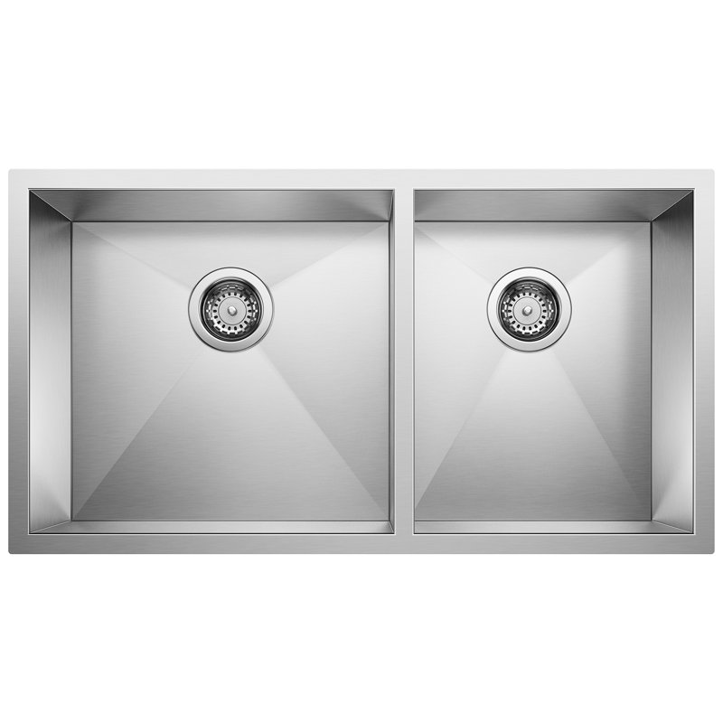 Évier de cuisine à double cuve encastrable Precision L 33 po x l 18 po