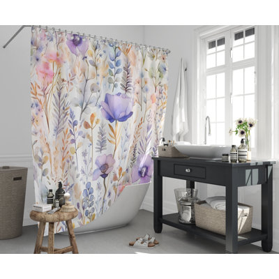 Oilton Floral Shower Curtain