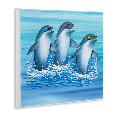 «Cool Dolphins Trio», art mural par Art Brands, LLC