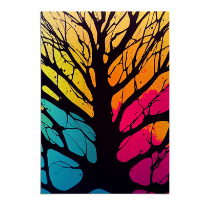 Vibrant Abstract Trees No.7 - Wall Art