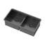 Évier de cuisine à double cuve (50/50) encastrable 36 po x 19 po x 10 po noir bronze industriel avec deux cuves profondes de 10 po