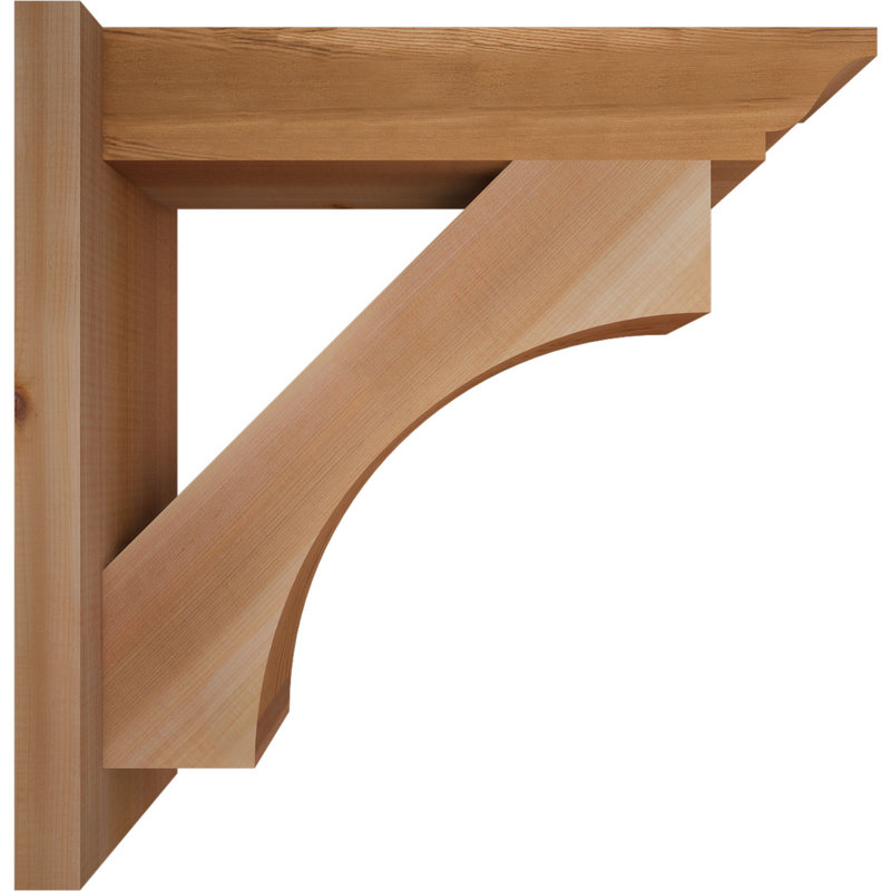 Persienne en bois Westlake, P 22 po x H 22 po, Cèdre rouge de l'Ouest l 5 1/2 po (lisse)