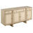 Kimpton Beige Oak 4-Door Cane Sideboard Buffet Cabinet
