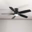 Ventilateur de plafond de 56 pouces à 5 pales en ABS avec trousse d'éclairage à 3 couleurs DEL, DC 6 vitesses, ventilateur de plafond à télécommande pour salon, chambre à coucher, bureau, intérieur.-132276661