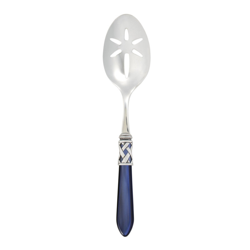 Aladdin Pierced Table Spoon, Antique Blue