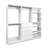 Prosper White Freestanding Walk In Wood Closet System