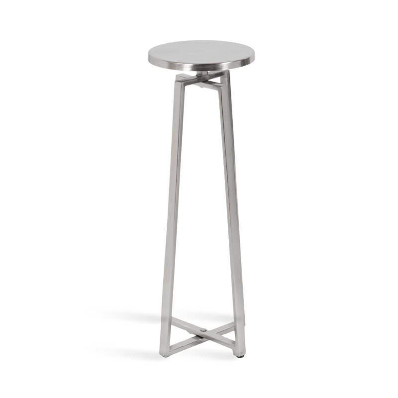 Chris End Table, Silver