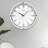 White Round Analog Wall Clocks