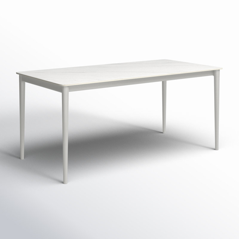 Cadedra Rectangular Concrete Outdoor Dining Table