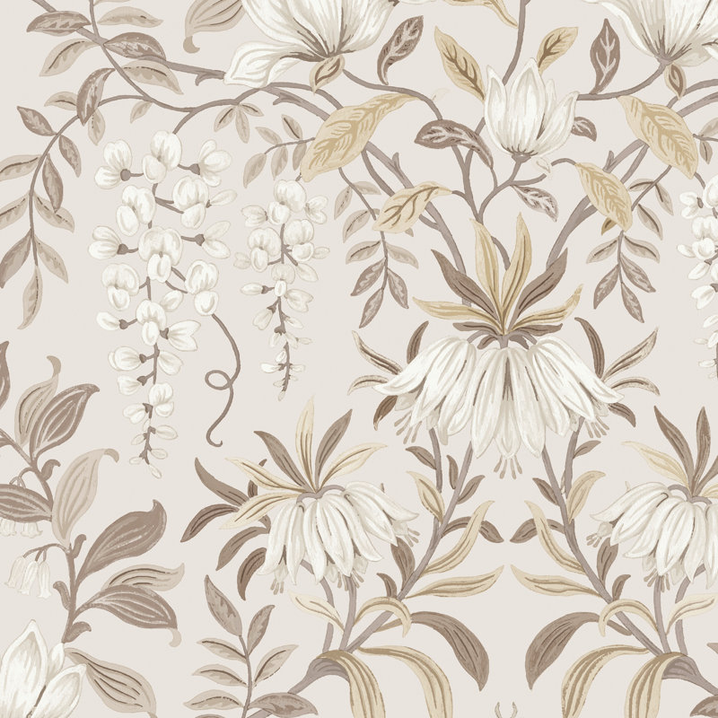 Laura Ashley Parterre Soft Natural Wallpaper