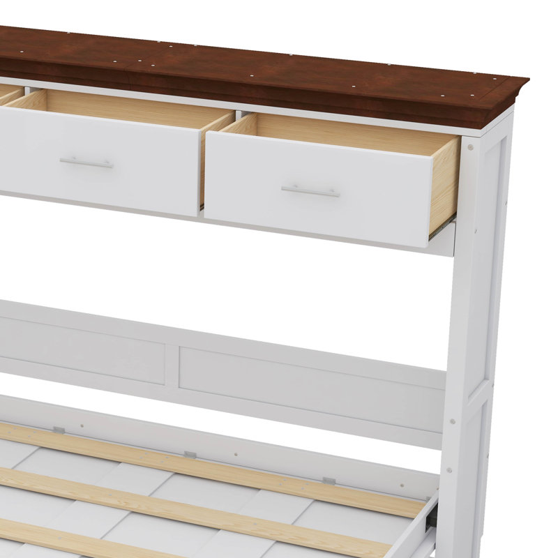 Twin-Size Murphy Bed Equipped With Drawers