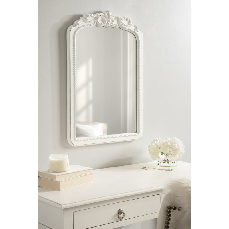 Avenn Odile Framed Wall Mirror 20X30 White, 30" H x 20" W