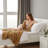 Knitted Throw Blanket-327159452