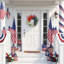 Décorations de couronne patriotique 250Th Year