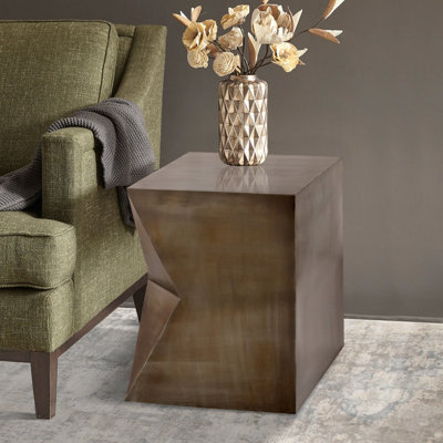 Iron Top End Table