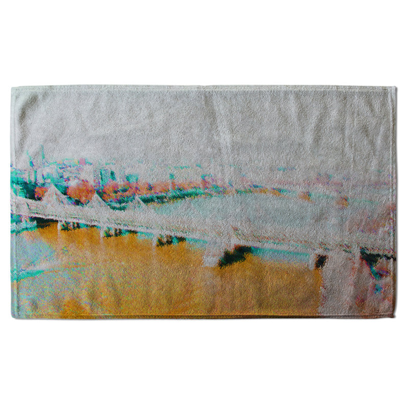 Cotton Tea Towel Kitchen Towel, Red/White