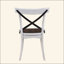 Ensemble de 2 chaises de salle à manger de style rustique moderne avec design rétro en X