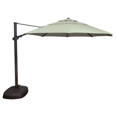 Aglaee 11' 6"" Cantilever Sunbrella Umbrella -  Arlmont & Co., 87ADB7C5F9DE48CEB75CD8EF46229885