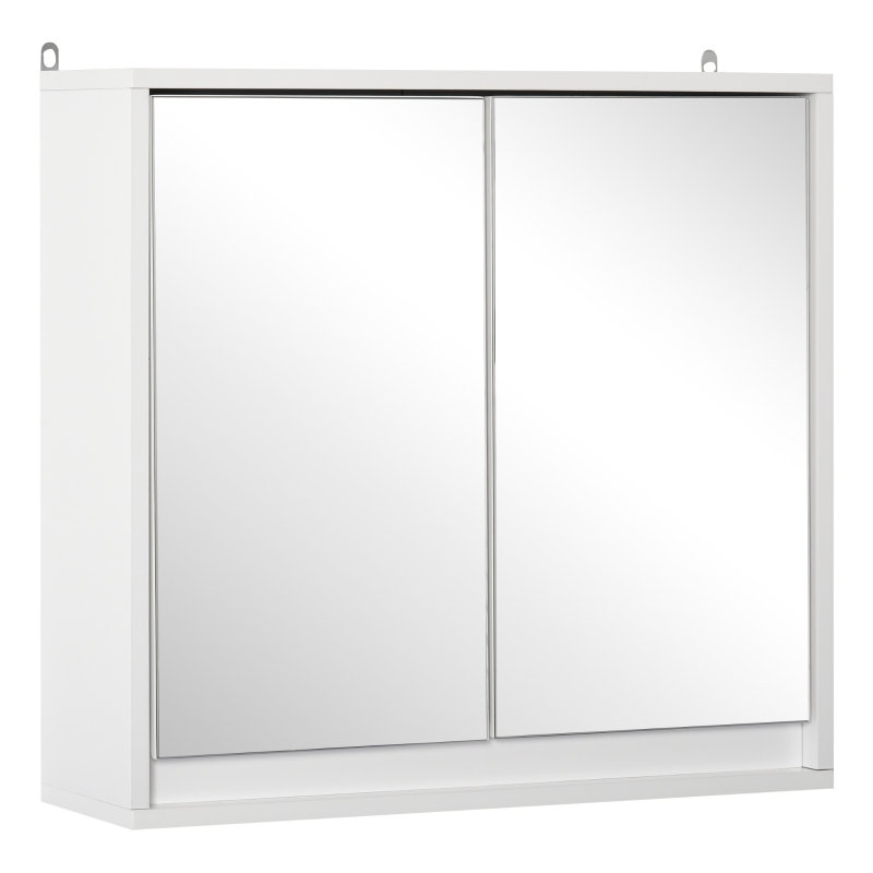 W H Medicine Cabinet Mirror, White
