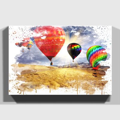 Landscape Hot Air Balloon - Wall Art